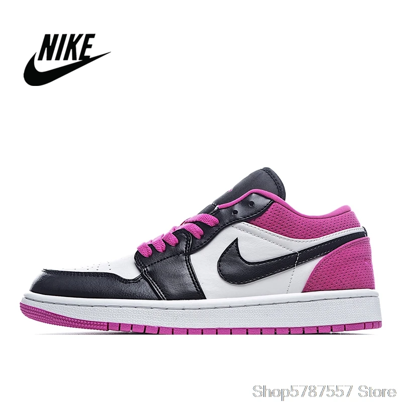 NIke AJ 1 низкий пурпурный малиновый Красный первый слой чтобы помочь мужчинам и