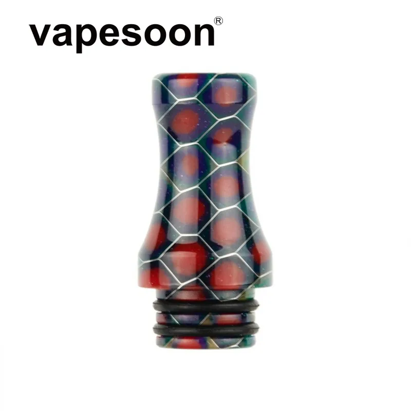 high quality Flat Long Resin Vape Mouthpiece 510 Snake Drip Tip for e-Cigarette 510 Atomizer Melo 3 Mini Tank IJust S Kit etc