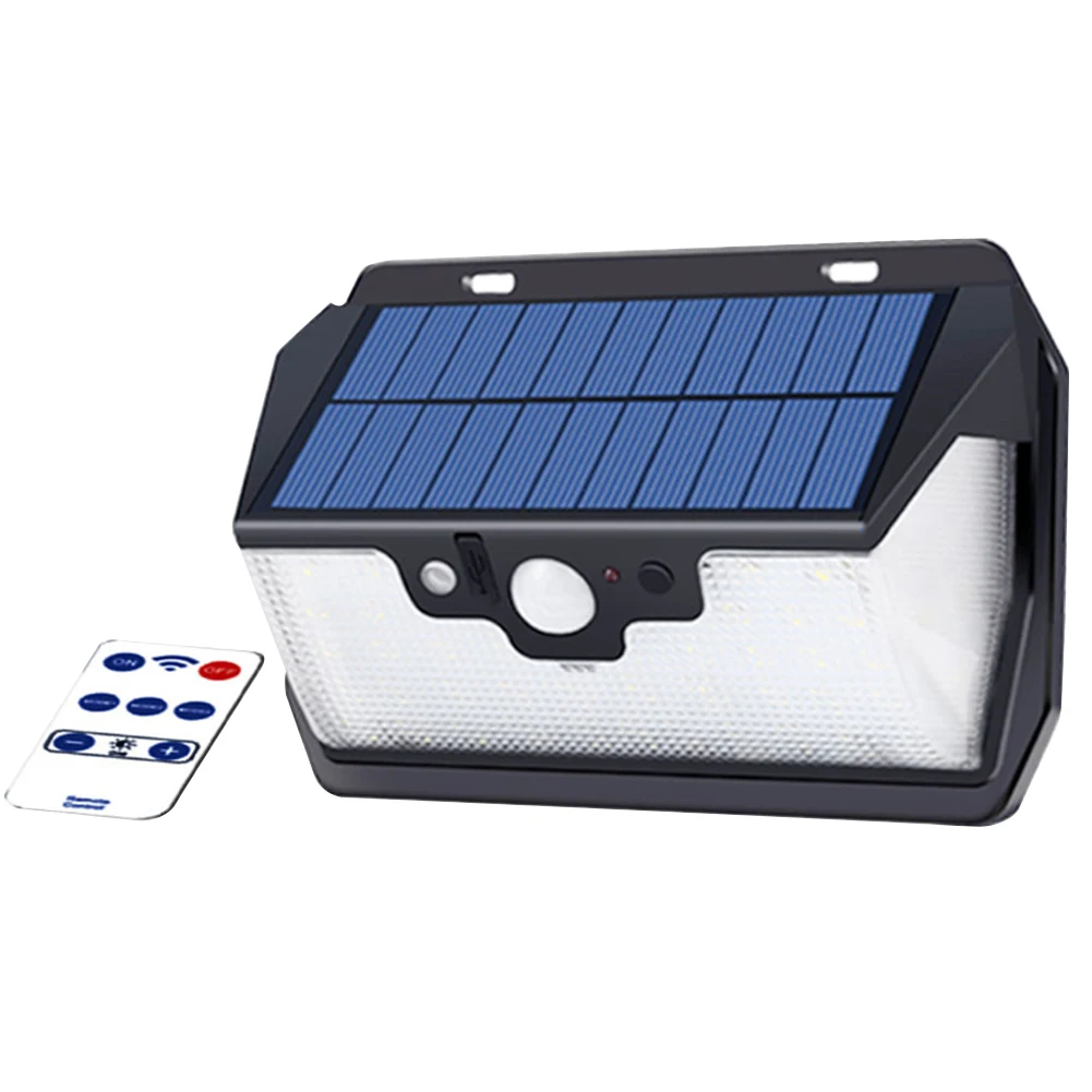 

3 Modes High Power Outdoor Adjustable Brightness Driveway Motion Sensor Yard Rechargeable Lawn Led Wall Mount Garden Solar Light