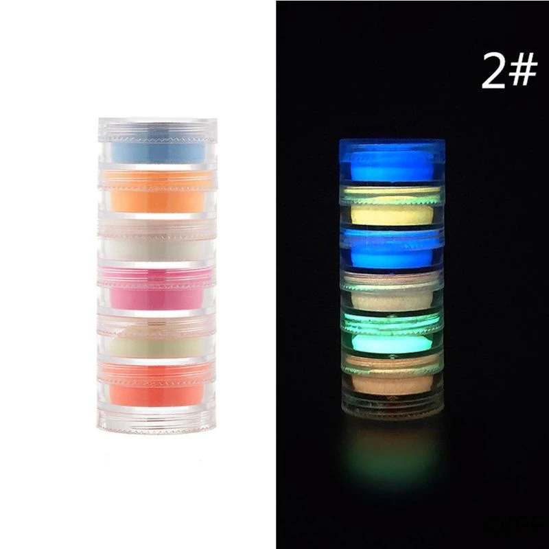 2 Glow in the Dark Resin Pigment Luminous Powder UV Resin Epoxy Jewelry Making - Цвет: 2