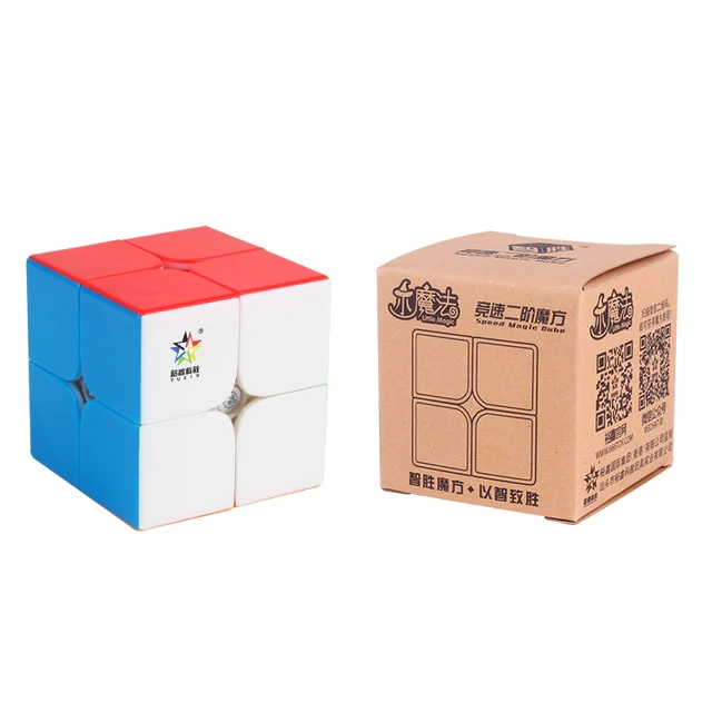 Original Yuxin Little Magic 2x2 v1 M Magic magnetic Cubing Speed  Professional cubo magico Puzzle Toys For Children Kids Gift 2