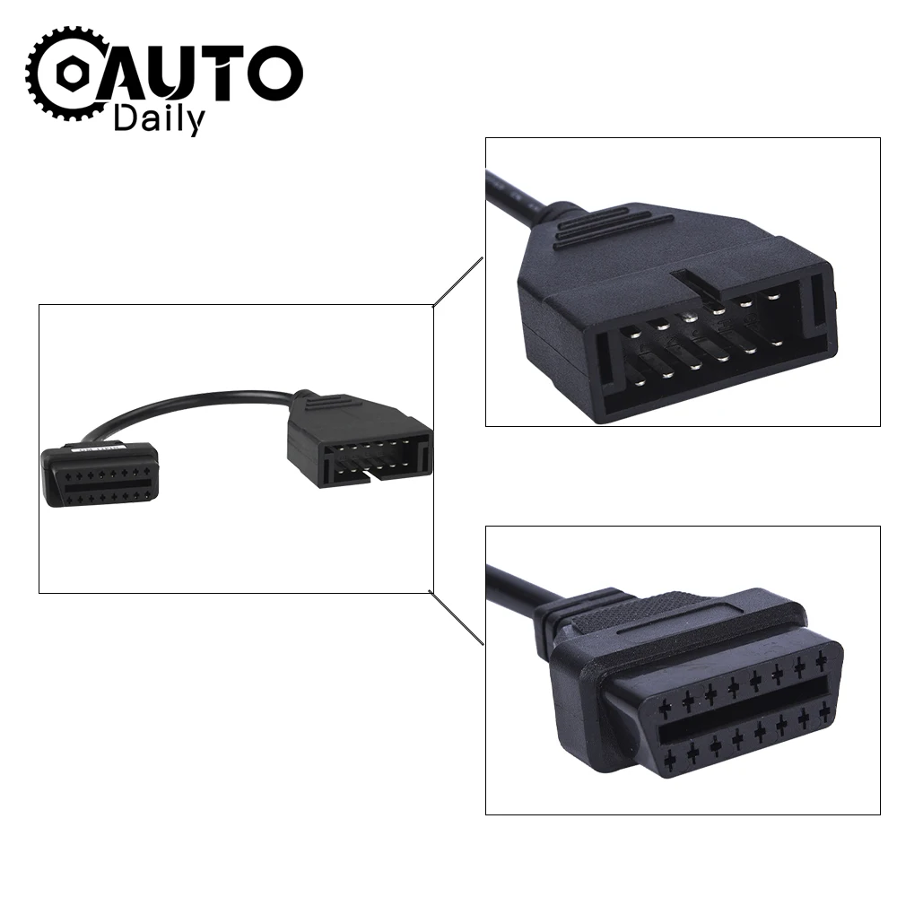 Горячая Распродажа 2020 новейший OBD 2 OBD2 разъем для GM 12 Pin адаптер 16Pin