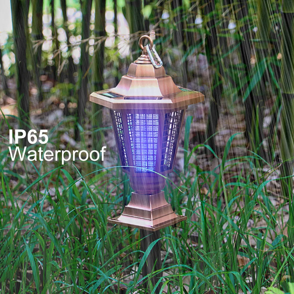 Наружный светодиодный светильник от комаров на солнечной батарее Электронный