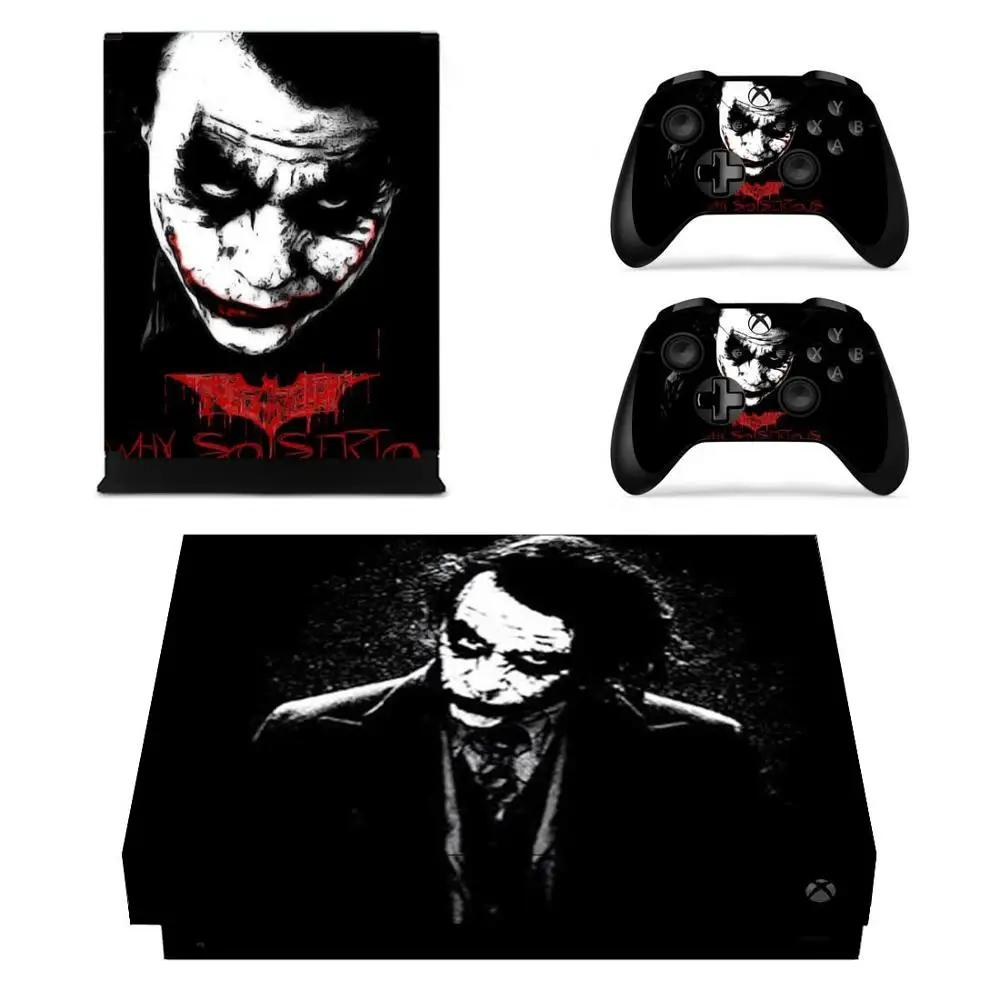 YSX1X0347 Наклейки с джокером для Xbox One X виниловые наклейки для кожи наклейки для Xbox one X консоли пульты дистанционного управления - Цвет: YSX1X0347