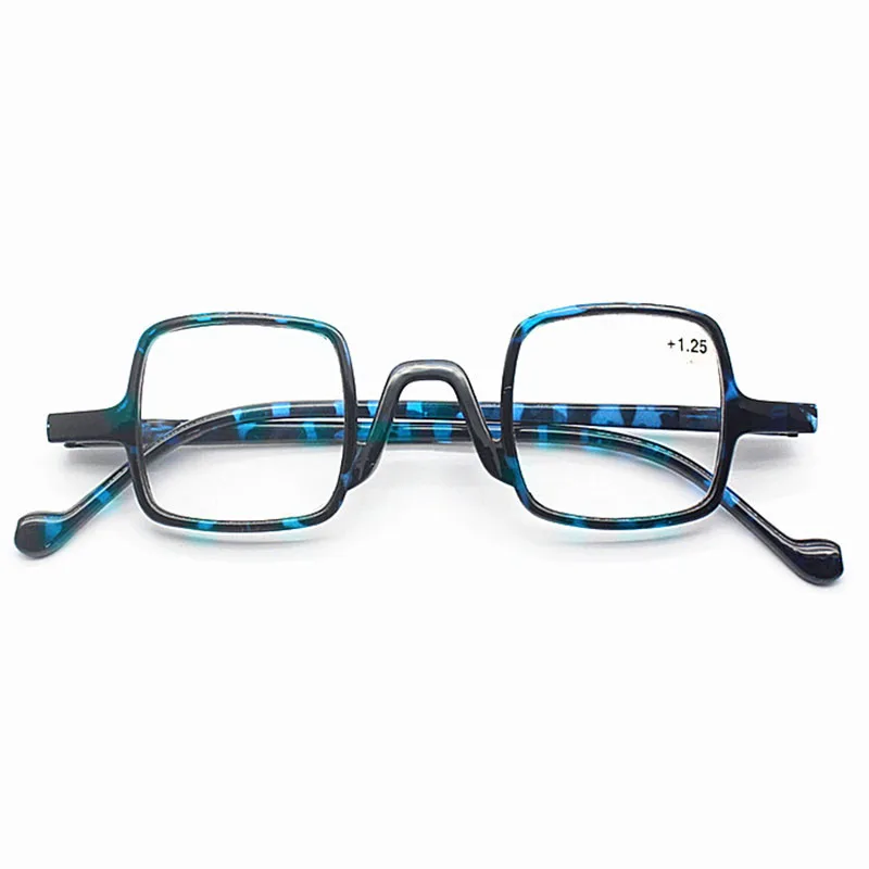 Женские очки для чтения, модные, черный квадратный светильник, удобные, мужские, простые, ретро, дальнозоркость, унисекс, зеркальные, 1,0-3,5 R256