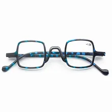 Женские очки для чтения, модные, черный квадратный светильник, удобные, мужские, простые, ретро, дальнозоркость, унисекс, зеркальные, 1,0-3,5 R256