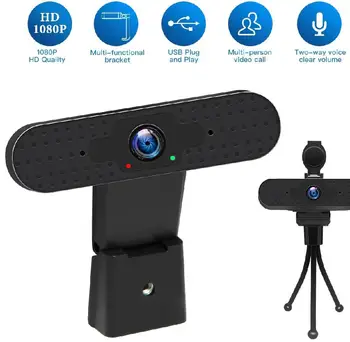 

1080P Webcam 2MP USB 1920 * 1080 Computer Camera Built-in Microphone Manual Focus Web Cam For Laptops Desktop For Video Call
