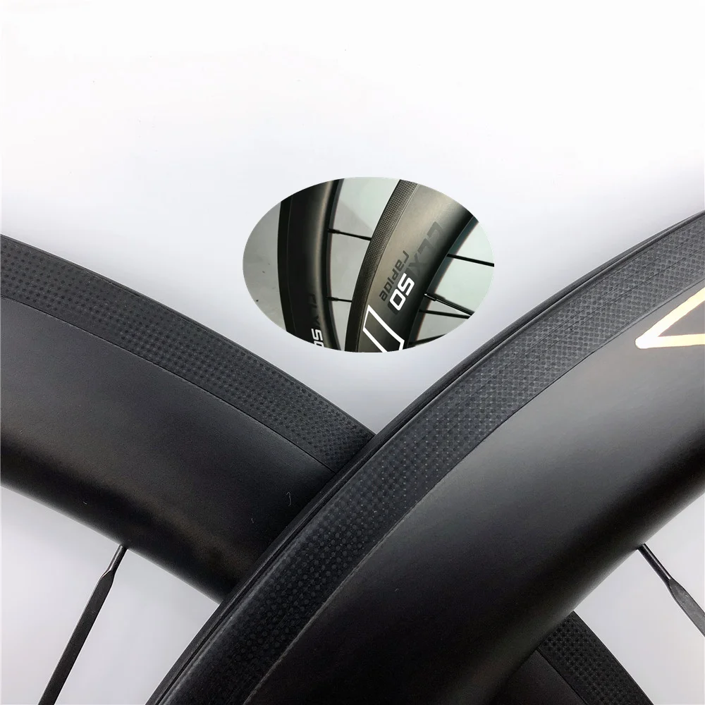 

high quality 700C full carbon wheels 50mm clincher UD wheels Aero design oem carbon wheels Carbon Ceramic hubs 2 year warranty