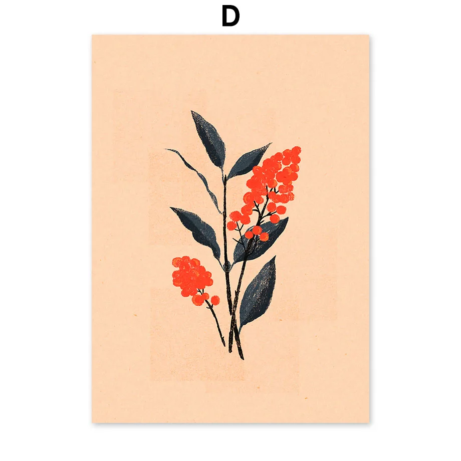Abstract-Fashion-Vintage-Girl-Flower-Leaf-Wall-Art-Canvas-Painting-Nordic-Posters-And-Prints-Wall-Pictures (6)