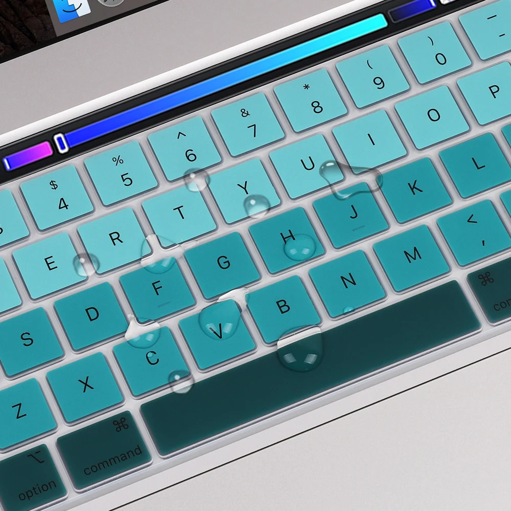 Redlai градиентный силиконовый чехол для клавиатуры для MacBook Pro 16 дюймов A2141 релиз сенсорной панели 16-дюймовая клавиатура