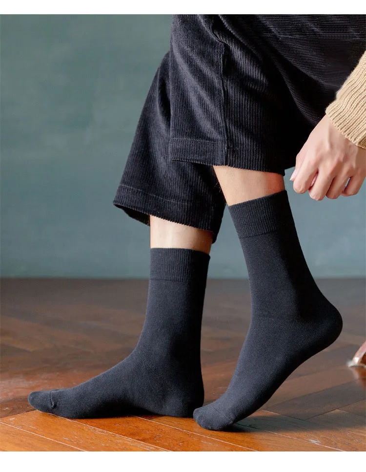 10 Pairs/Lot New Men's Cotton Socks Autumn Winter Business Breathable Male Crew Dress Socks Meias Colorful Fashion Happy Sox Hot