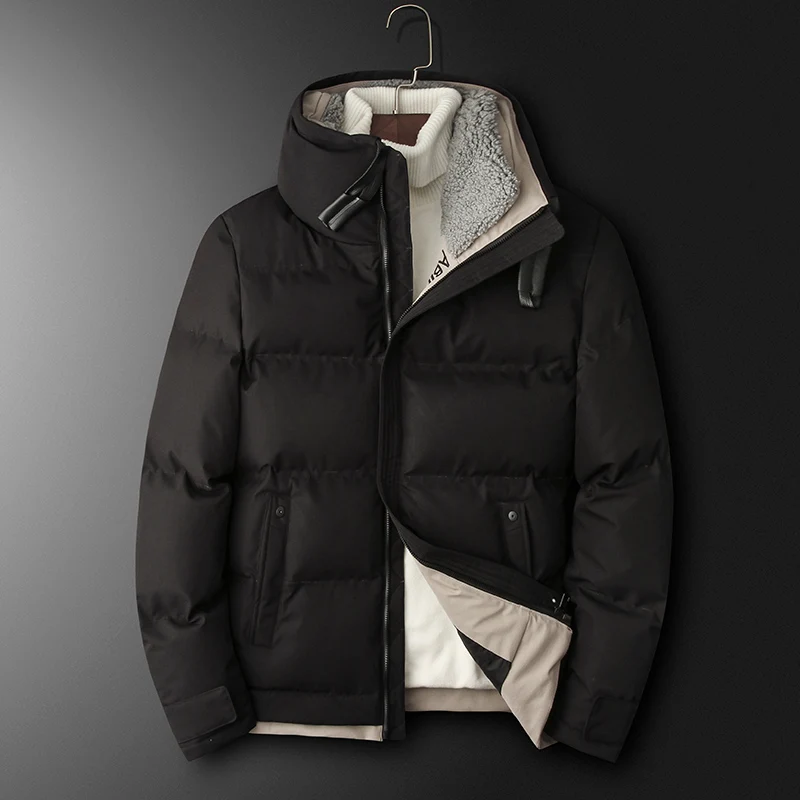 Зимняя куртка мужская стильная повседневная мужская уличная куртка однотонная мужская куртка-ветровка мужская куртка на молнии