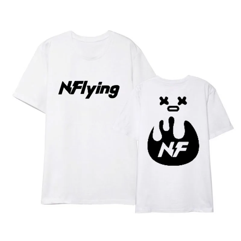 Kpop Nflying N. Летающий альбом рубашки хип хоп Повседневная Свободная одежда футболка Топы с короткими рукавами футболка DX1130