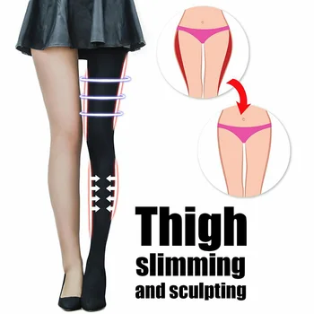 

Compression Pantyhose Breathable Thigh Waist Slimming Stretchy Buttock Lifting for Women SER88