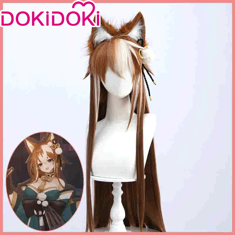 Парик для косплея по мотивам игры DokiDoki Genshin Impact Miss Hina парик гору Gorou женский с
