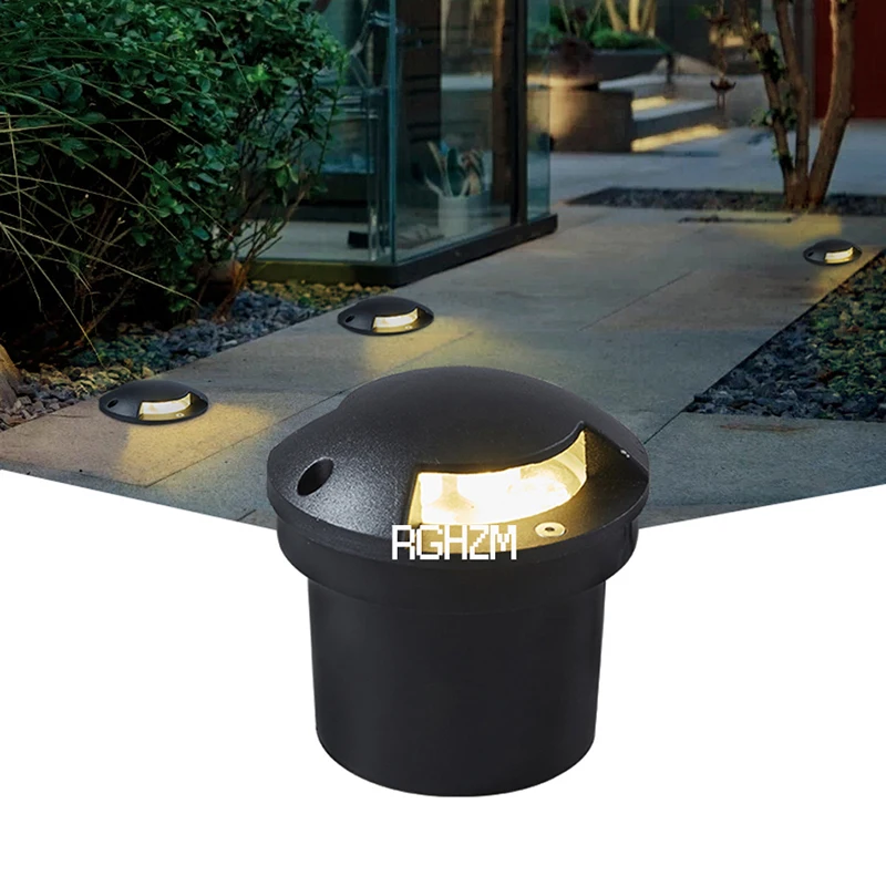 Waterproof IP68 LED Underground Lamp Outdoor Garden 1/2/3/4 Side 3W5W Embedded Floor Buried Spot Yard Path Landscape Deck Lights