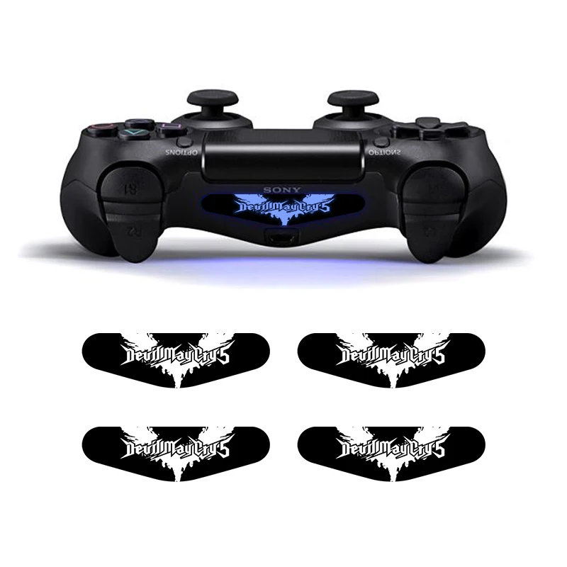 4 шт./компл. светодиодный наклейка для бара наклейки для Playstation 4 PS4 тонкий PS4 Pro светильник наклейки крышка для Dualshock 4 PS4 игровой контроллер