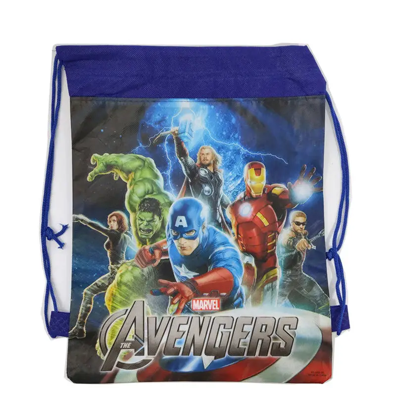 

1Pc Spider-Man Drawstring Bag School Backpack for Boys Avengers School bag Kids Cartoon Book bag