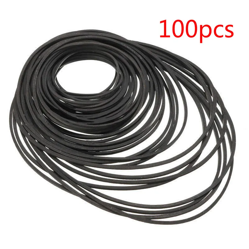 100pcs Mix Cassette Tape Replacement Rubber CD DVD Recorder Turntable Strap Belt For CD-ROM Video Machines 40-130 | Дом и сад