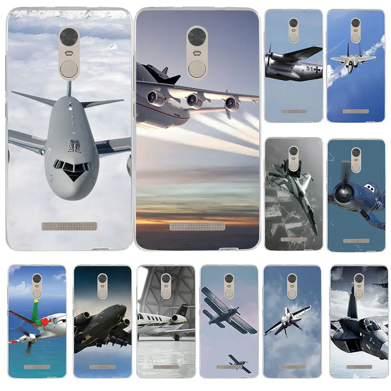 Мягкий силиконовый чехол из ТПУ для телефона Xiaomi Redmi 3 3S 4 4A 4X5 5A 6A 7 7A Go Y3 K20 Plus Pro Aircraft