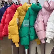 AYUNSUE/женский пуховик на утином пуху, короткое зимнее пальто, женское корейское пальто большого размера, толстая теплая куртка, парка, camarras De Mujer 1950 YY1197