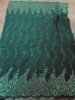 

Organza Lace Fabrics with Sequins Nigerian Mesh Lace Wholesale Sequence Lace Fabrics for Bridal Material