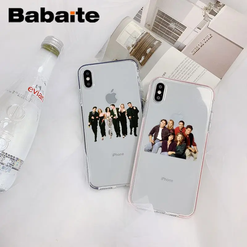 

Babaite For iphone 7 Case TV Show Friends Colorful Cute Phone Accessories Case for iPhone 8 7 6 6S Plus X 10 5 5S SE XR XS XSMAX