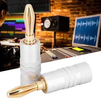 

20Pcs Banana Plug Brass Gold Plating Audio Moisture-Proof Speaker Connector 4mm for NAKAMICHI Banana Plug