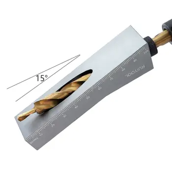 

Aluminum Alloy Small Oblique Hole Locator Drill Guide Magnetic Woodworking Tool 72XD