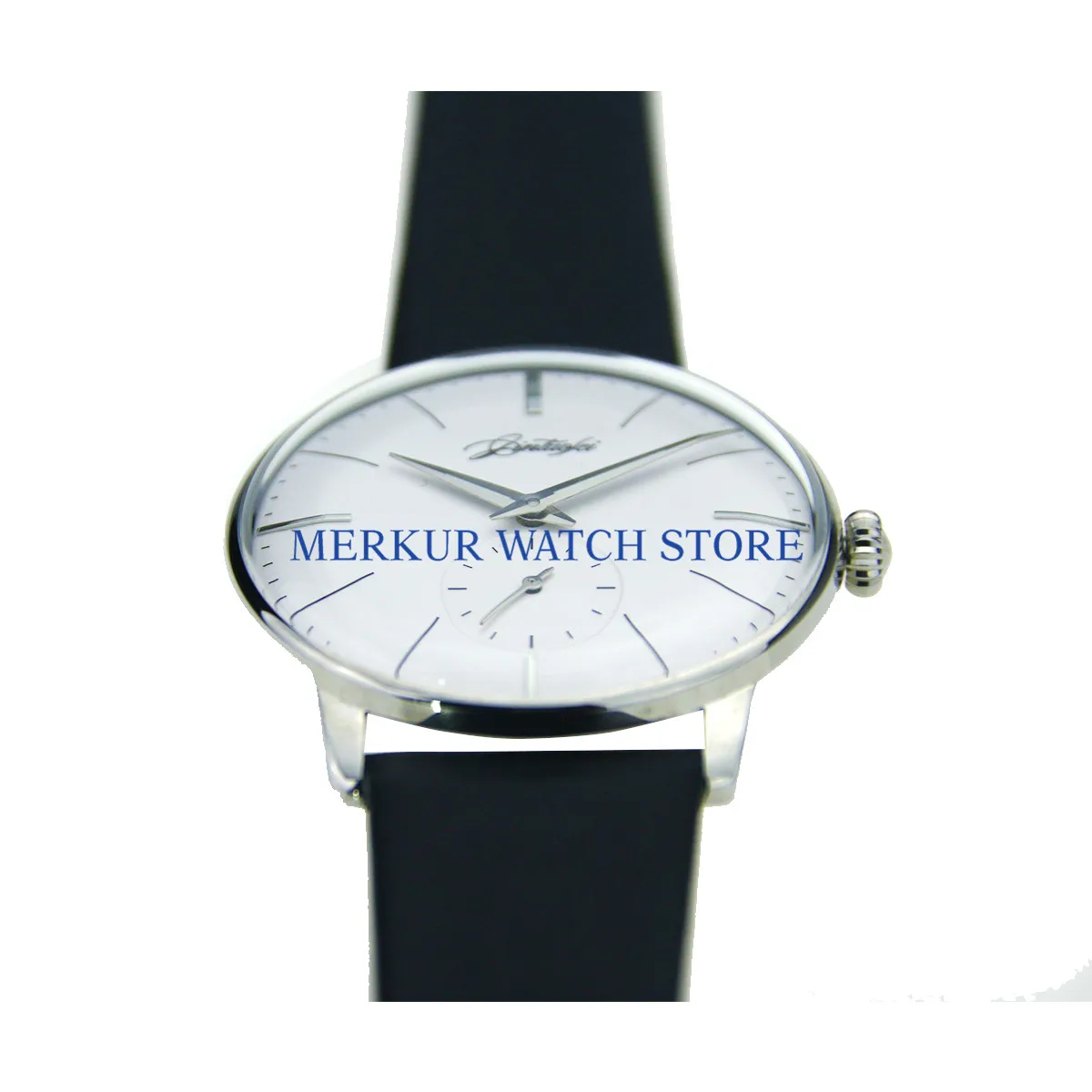 

Mens watch Seagull movement St17 Handwinding Mechanical Dress Ultra Thin Skelenton Jintuofei