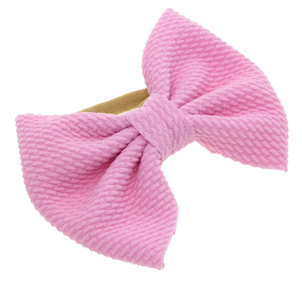 baby solid color Bowknot Headband Kids Girls Hair Accessories New Fashion Children