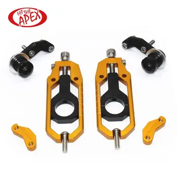 

For Yamaha-R1 YZF R1 2004 2005 CNC Motorcycle Chain Tensioner Adjuster with Swingarm Spool Aluminium Catena Rear Axle Spindle