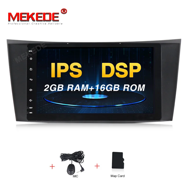 4core 16G MEKEDE ips экран DSP Android 9,0 4+ 64G Автомобильный dvd-плеер для Mercedes Benz E-Class W211 E200 E220 E300 E350 Wifi gps навигация - Цвет: 4core 16G