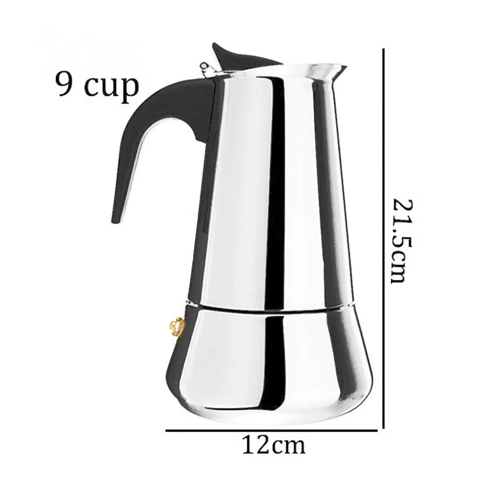 2/4/6/9 чашек Кофе производители горшки Нержавеющая сталь Moka эспрессо Кофе чайник горшки Кофеварка инструменты Кофе машина
