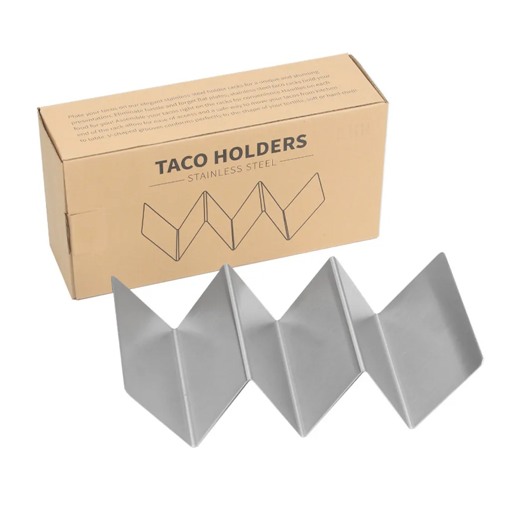 Волнистый держатель из нержавеющей стали Taco стойка с чашкой кухонные держатели