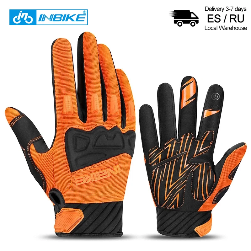 Inbike Cycling Gloves Full Finger Breathable Mtb Gloves Touch Screen