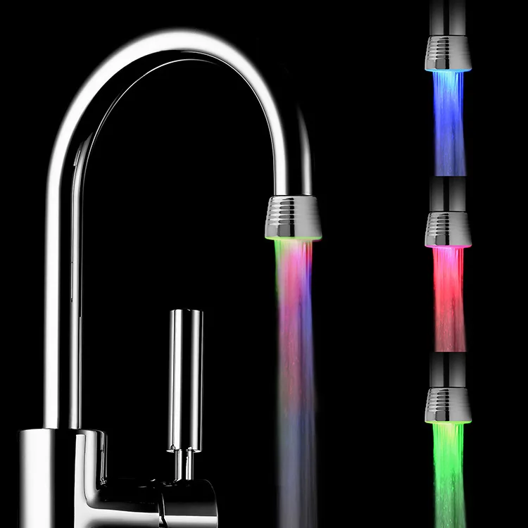 

LED Faucet Colorful Shining Tap LED Temperature Control Faucet Colorful Tap Self-Generating Tap