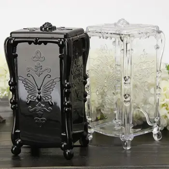 

1 Pcs Retro Butterfly Patten Cosmetic Makeup Cotton Pad Organizer Storage Box Case Holder #0514