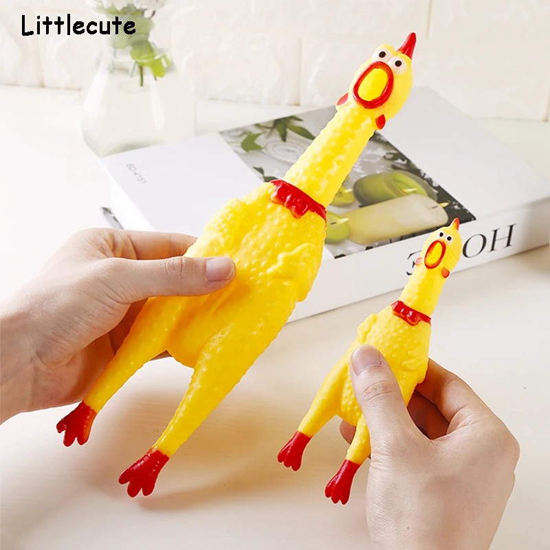Screaming Chicken Dog Toys Rubber Squeeze Sound Chew Toy Pets Product