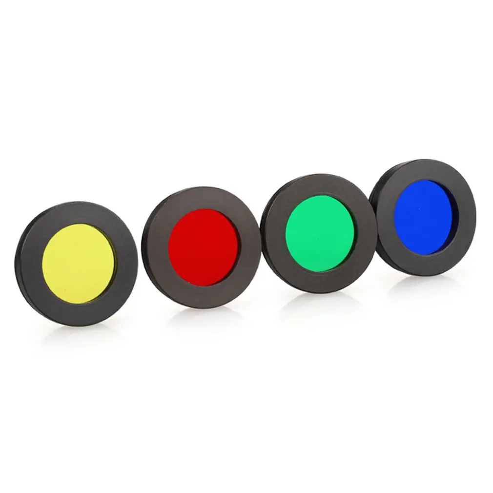 

4 Colors Telescope Sun Moon Planet Filtet Eyepieces Filters for Enhancing Definition Resolution Metal Interface