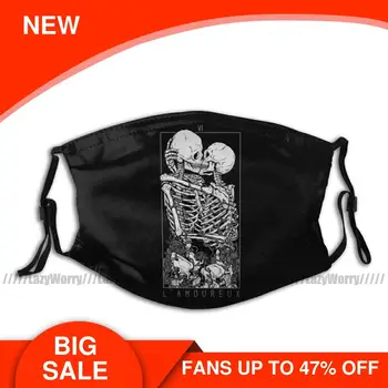 

Skull Mouth Face Mask The Lovers Facial Mask Fashion Adult Lovely with Filters Mask