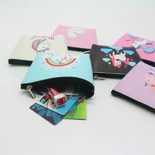 Милые детские кошельки для монет с единорогом для девочек, милые женские Мини-Кошельки для монет, кошелек для монет, подарок на молнии для детей