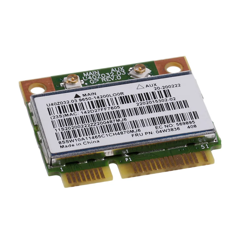 Lenovo G500 G400 G410 G505 E431 E531 용 BCM943142HM BT4.0 Wifi 무선 카드