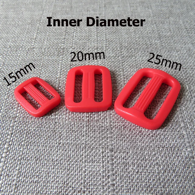 5pcs/lot 15mm 20mm 25mm colourful Plastic buckle strap buckle for bag backpack cat pet dog collar garment sewing DIY accessory Red