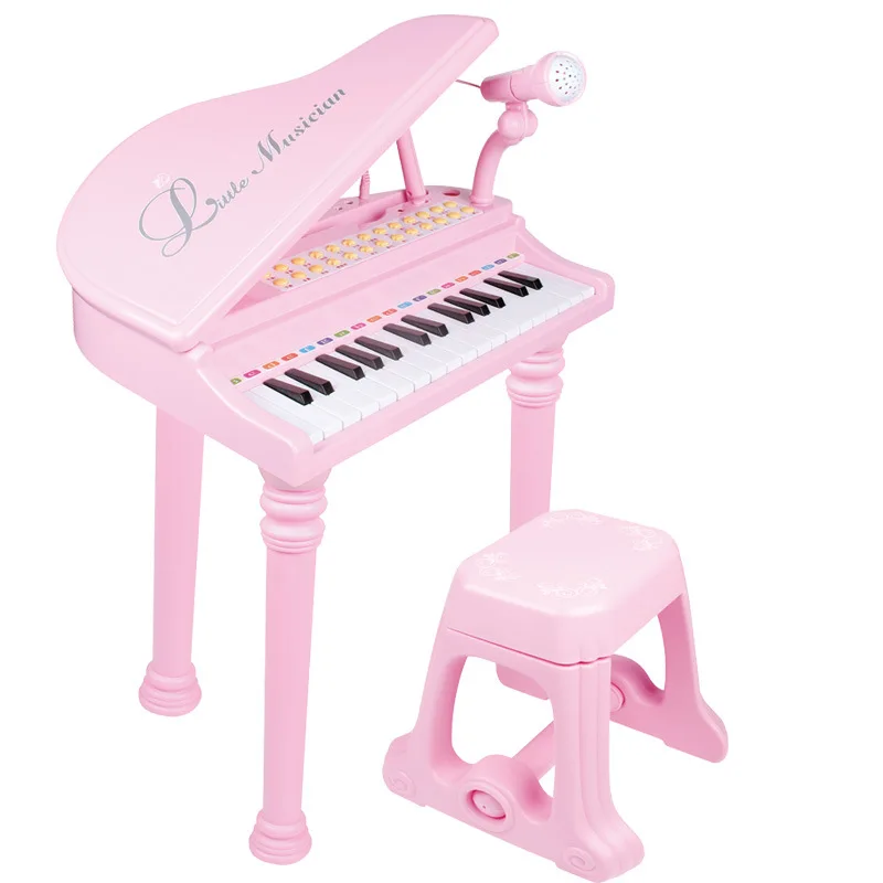 

Polaroid 1504A Teaching CHILDREN'S Electronic Keyboard Music Toy with Microphone Chargeable Children Piano Toys