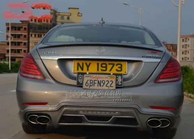 Для benz S class w222 спойлер- S65 Стиль углеродного волокна Материал спойлер на задний багажник, крыло S320 S400 S420 S450 S600