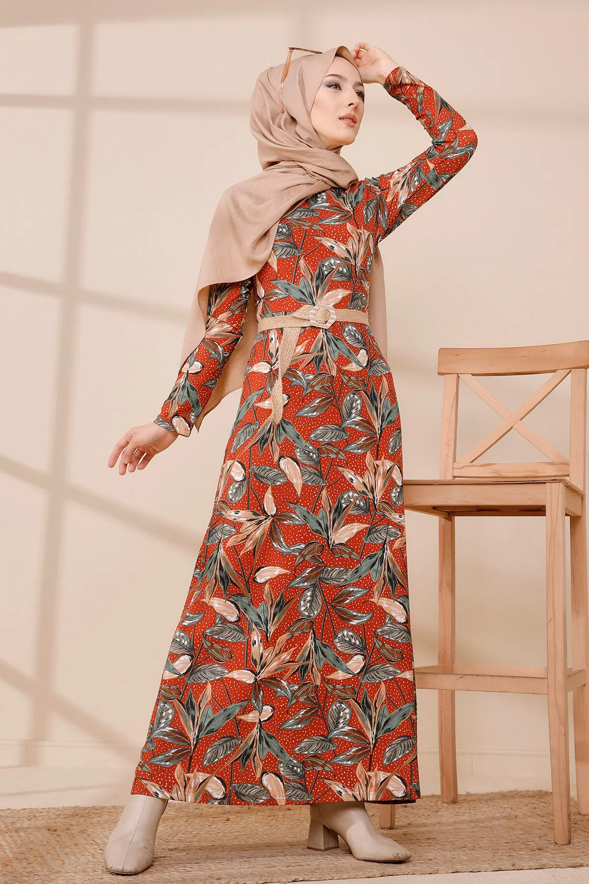 

Женское длинное платье в мусульманском стиле, длинное вечернее платье из крепа, в мусульманском стиле, хиджаб, большие размеры