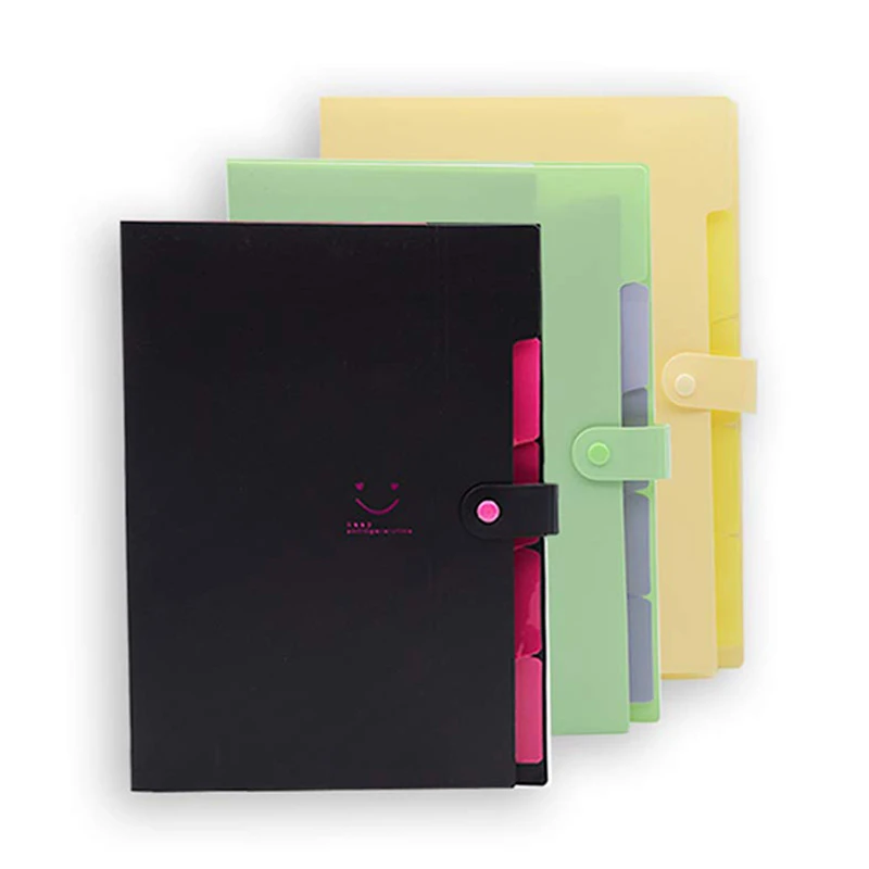 Carpetas de archivos de acordeón de papel de colores 3 colores expansores de  archivos de plástico portátil de escritorio organizador de documentos para  la escuela y la Oficina 5|Archivador expansible| - AliExpress