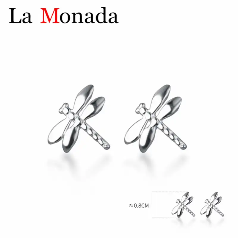 925 Argent Sterling Mignon Insecte Libellule Boucles D Oreilles Cadeau D Anniversaire Pour Fille Filles Enfants Etudiant Mini Fine Bijoux Aliexpress