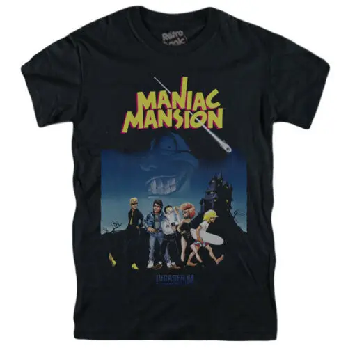 

Maniac Mansion T-Shirt Lucasfilm Games 1987-Retrogaming-Monkey Island- show original title